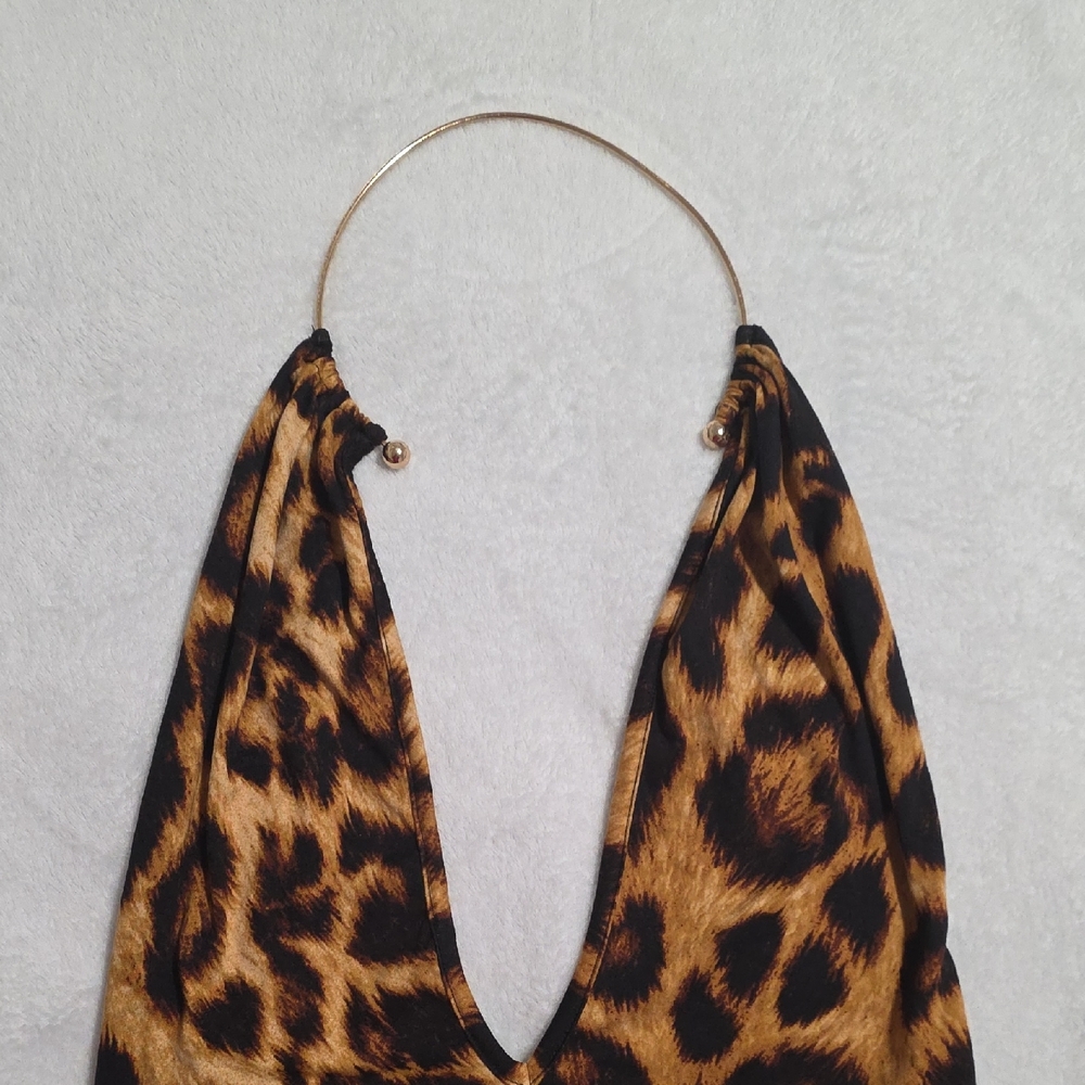 Fashion Nova Leopard Print Backless Dress - Picture 3 of 3